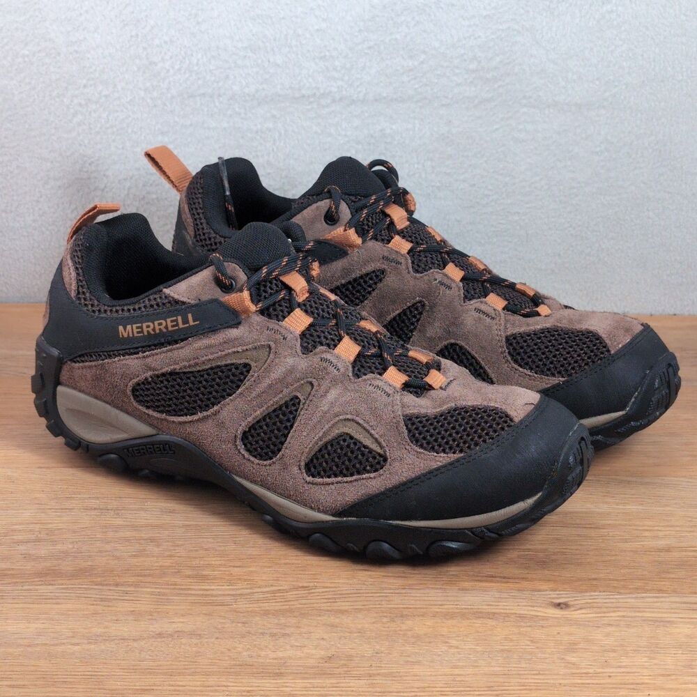 Merrell Yokota 2 Men's 10.5 Wide EU 44.5 Hiking Shoes Brown Bracken Outdoor